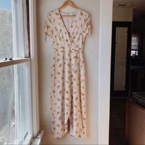 Madewell Silk Maxi Dress in Field Bouquet Size 0